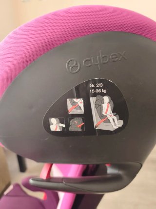 Silla coche Cybex rosa