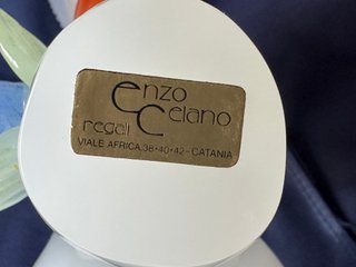 Figura Uccello in Cristallo di Murano Arancione Trasparente