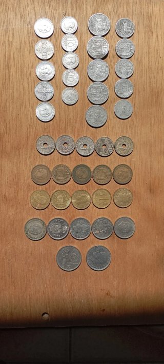 Lote de monedas antiguas