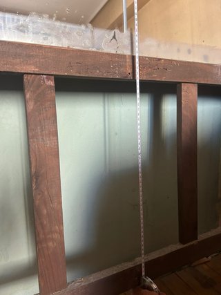 Gran espejo decorativo madera y metal
