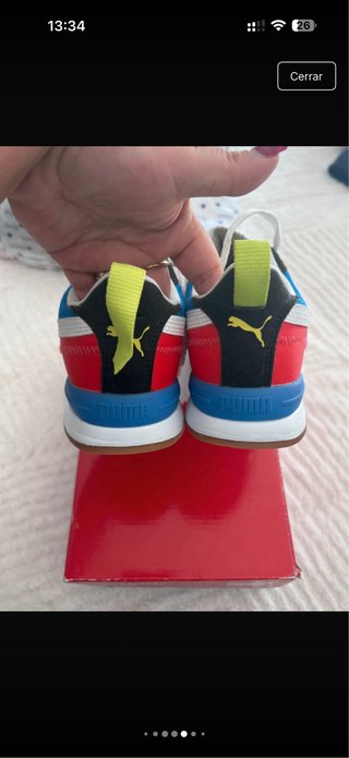 Zapatillas Puma R78 Azul y Rojo