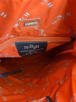 Bolso Mario Hernández Cuero Patchwork Mariposas.