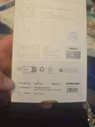 Funda iPhone 15 Transparente MagSafe y protector.