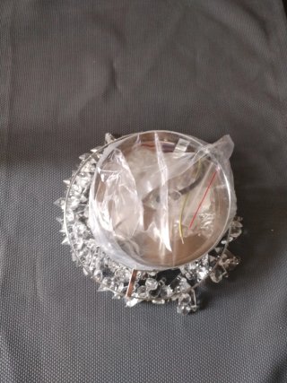 Lámpara araña diseño cristal y metal 2 UNIDADES