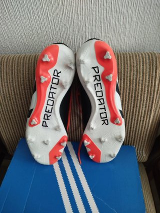 Botas de fútbol Adidas Predator Naranja/Blanco