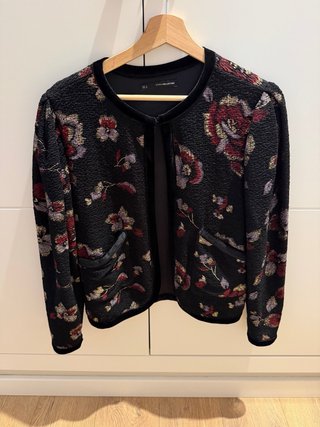 Chaqueta terciopelo floral S