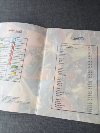 Álbum Cromos Mundial USA 94