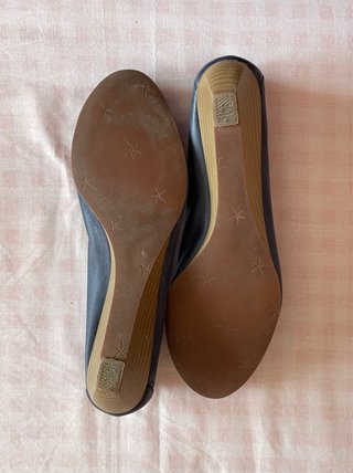 Zapatos  piel azul marino