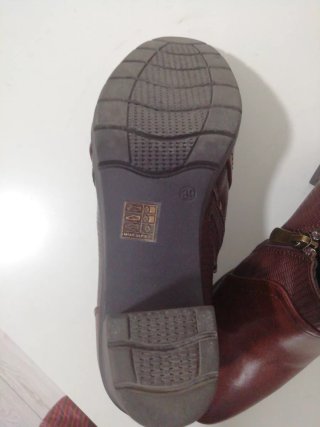 Zapatos Botines tacón piel marrón Talla 39