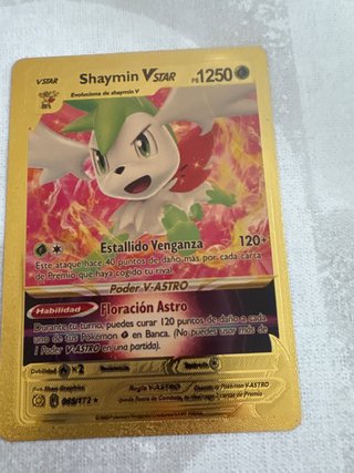 Carta Pokémon Shaymin VSTAR Dorada 1250 PS