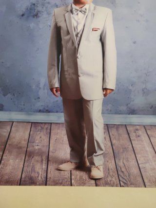 Traje Comunión Niño Beige/Gris Talla M