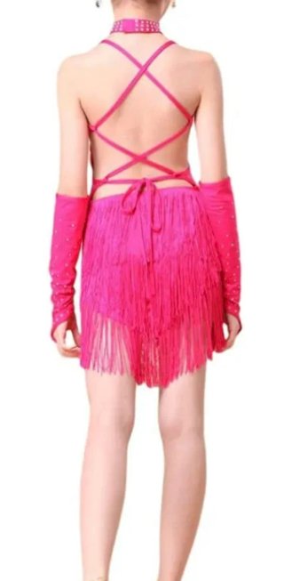 Traje fiesta/disfraz niña rosa