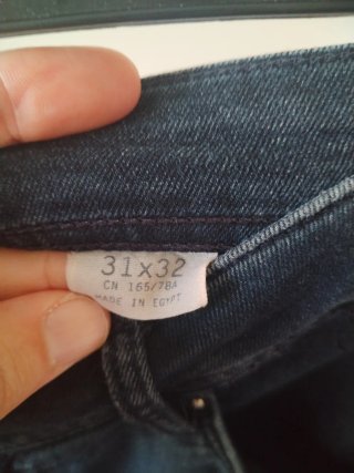 Pantalón pitillo vaquero H&M azul talla 44