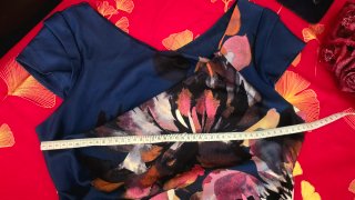 Vestido Midi Adriana Papell Floral Azul