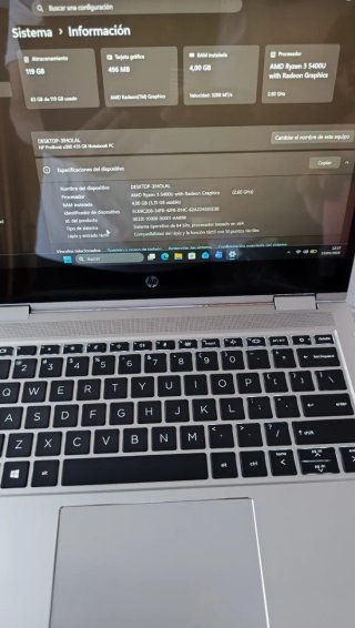 Portátil HP ProBook X360 Táctil Convertible 2 webc