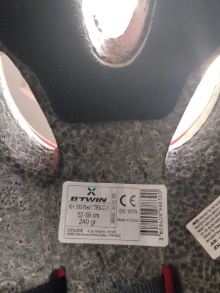Casco Btwin Decathlon Infantil Rojo