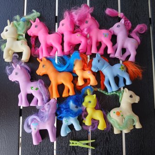 Lote ponis ojos muñeca - pequeños