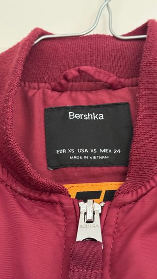 Chaqueta bomber Bershka granate