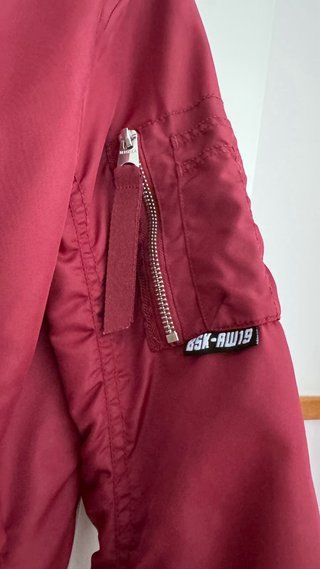 Chaqueta bomber Bershka granate