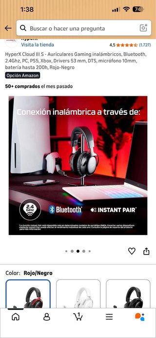 HyperX Cloud III S Auriculares Gaming Inalámbricos