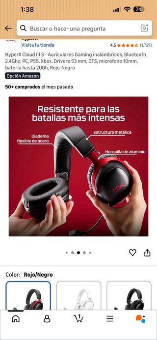HyperX Cloud III S Auriculares Gaming Inalámbricos