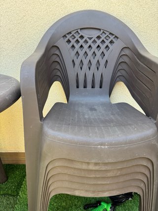 Conjunto mesa y sillas de terraza