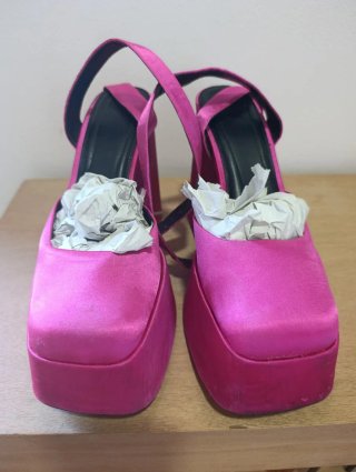 Zapatos de fiesta fucsia talla 37