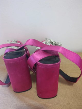 Zapatos de fiesta fucsia talla 37