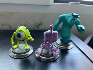 Figuras Disney Infinity Mike, Sulley y Randall