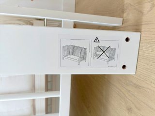 Cuna Evolutiva IKEA + Colchón + Textiles