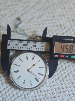 Reloj de bolsillo plata antiguo