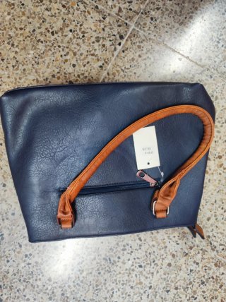 Cartera Mujer Azul y Café Nueva