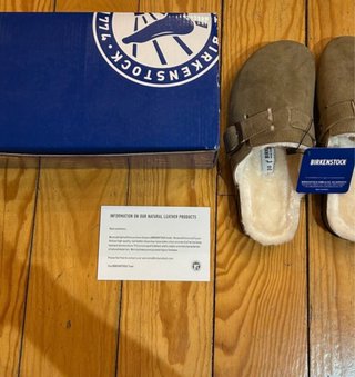 Zuecos Birkenstock forrados borreguillo Talla 36