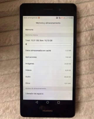 Huawei P8 Lite Negro 10 GB