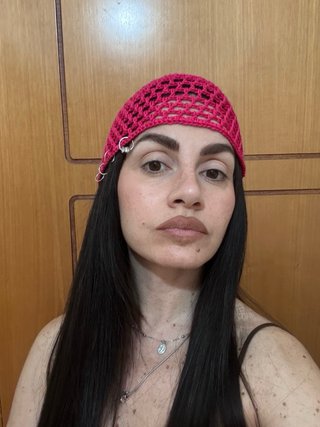 Cappello uncinetto rete fucsia, uncinetto, crochet