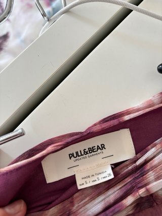 Falda Tie Dye Morado y Blanco