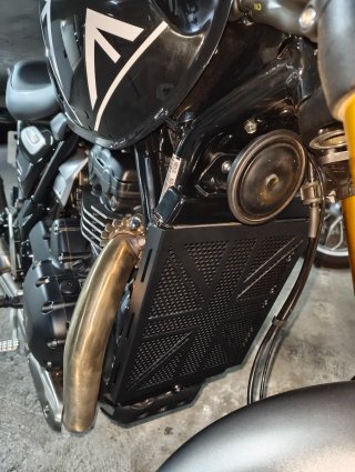 Protector Radiador Triumph Speed 400 Negro.