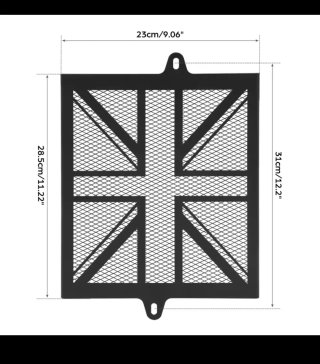 Protector Radiador Triumph Speed 400 Negro.