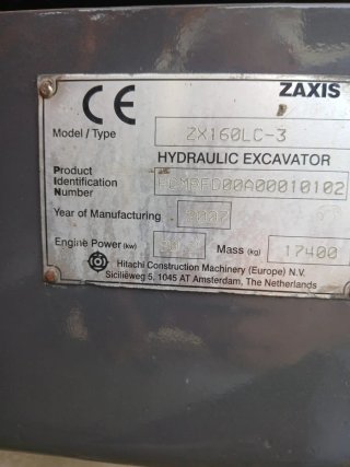 Retroexcavadora Hitachi Zaxis 160LC