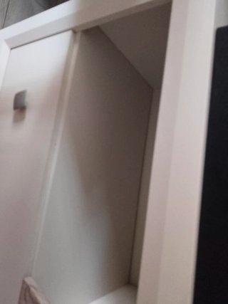 Mueble TV Beige y Blanco
