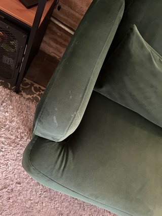 Sofá cama 3 plazas terciopelo verde