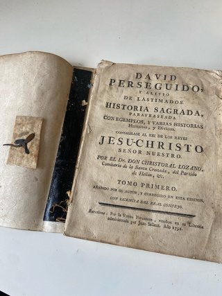 Libros Antiguos 1791 David Perseguido.Completo