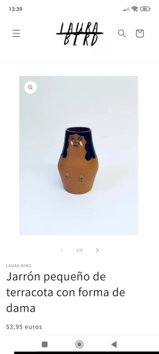 Cerámica LAURA BIRD figura humana