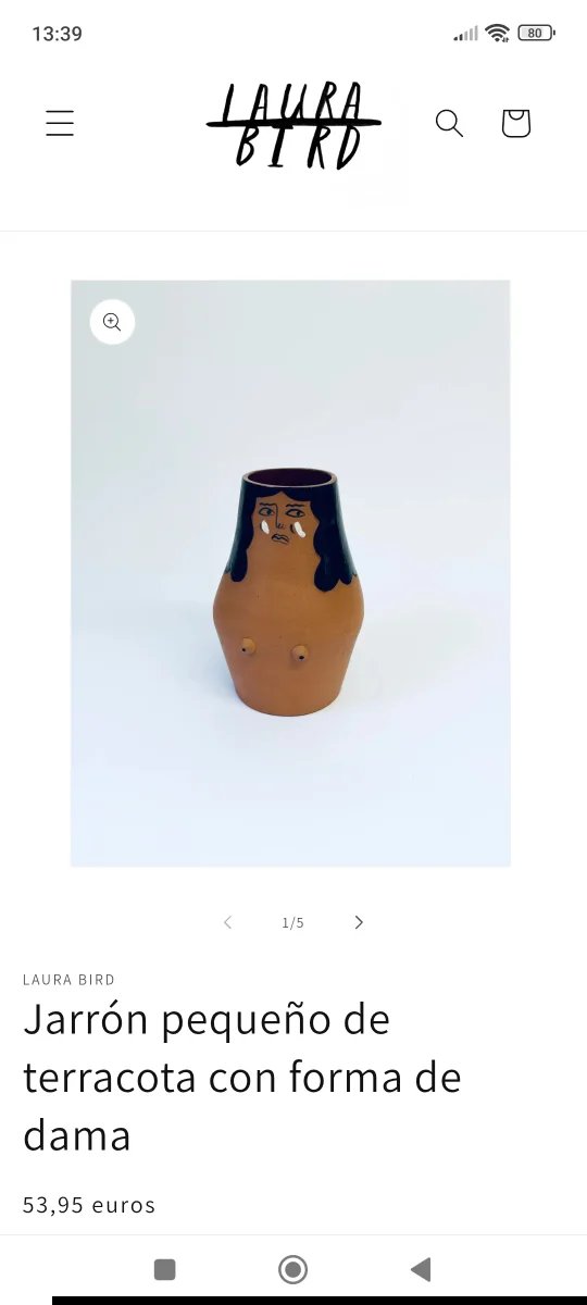 Cerámica LAURA BIRD figura humana