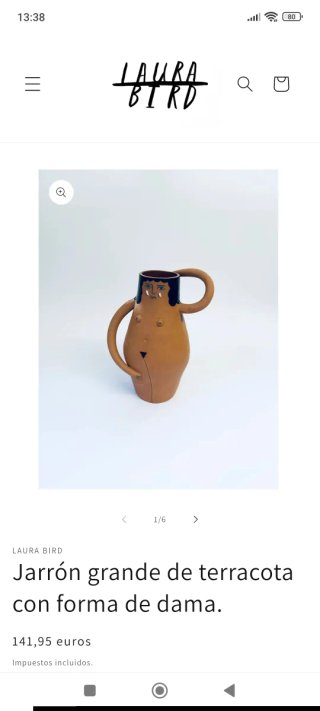 Cerámica LAURA BIRD figura humana
