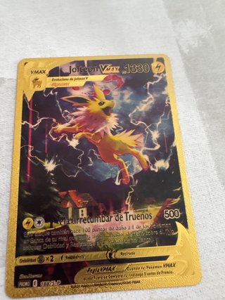 Carta Pokémon Jolteon VMAX Dorada 1330