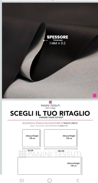 Rotolo finta pelle rossa