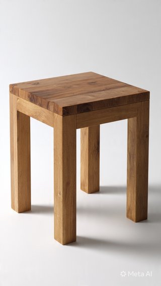 Taburete de madera