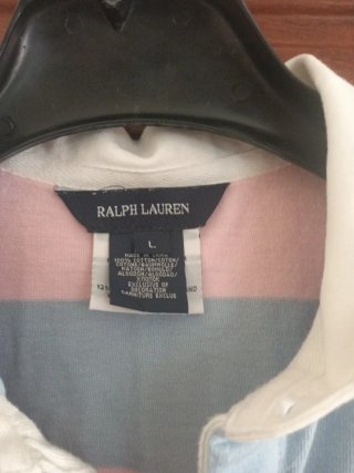 Vestido Polo Ralph Lauren Rayas Rosas y Azules
