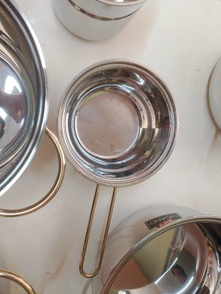 Set de 6 Calderos de Cocina Metálicos